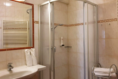 Badezimmerbeispiel für ein Zimmer Typ Bräu Komfort