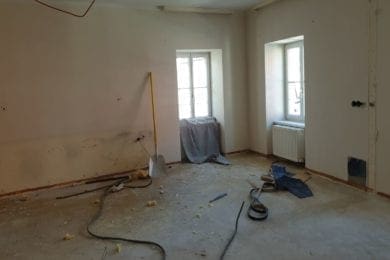 Nachdem alles ausgeräumt ist - kann die Neugestaltung beginnen
