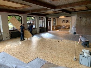 Schutz vor dem, was dann später von der Decke kommt