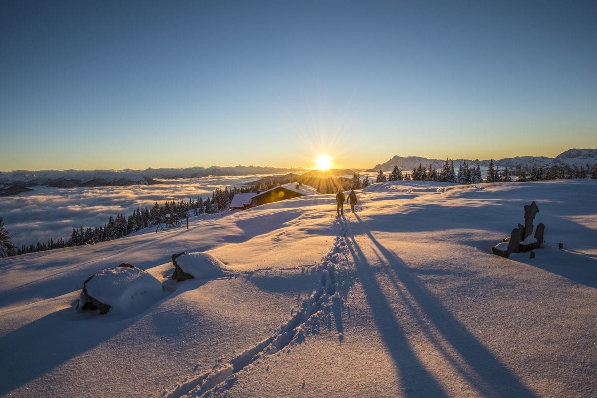 Über den Wolken - Winterwandern am Rossbrand