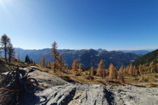 Mountainbike-Radtour zur Frauenalm mit Blick auf die Bergwelt Wagrain-Kleinarl