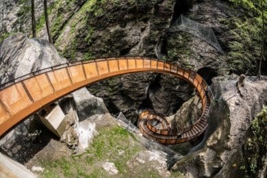 Die Helix Wendeltreppe in der Liechtensteinklamm ©Tourismusverband St. Johann