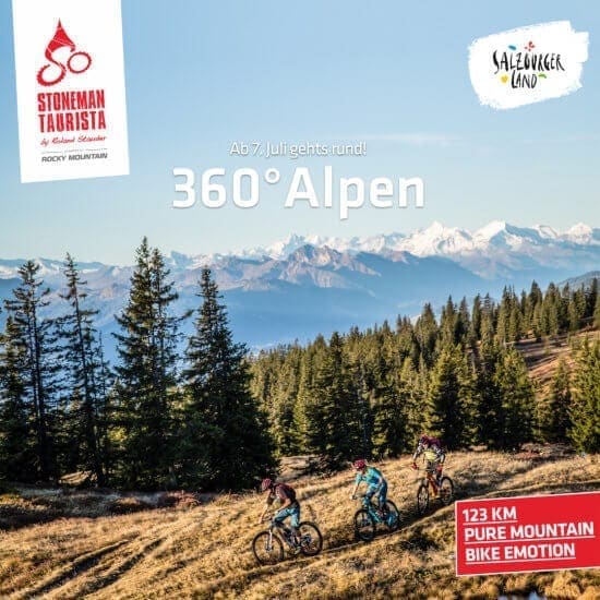 Stoneman Taurista ab 7. Juli 2018 im Salzburger Land. 123 km pure Mountainbike Emotion. Hotel Stegerbräu ist Logis-Partner in Radstadt.