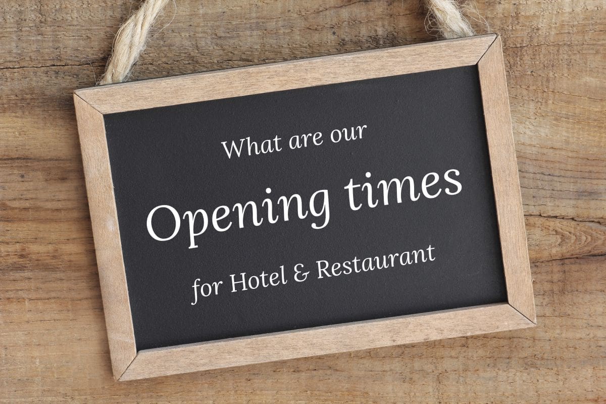 Information about opening times for Hotel - and Restaurant Stegerbräu