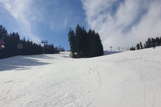 Noch winterliche Eindrücke von den Skipisten Radstadt zu Saisonende 2023