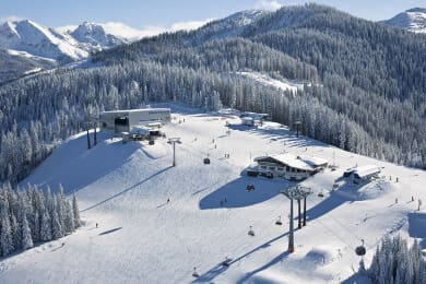 Bergstation Skischaukel Radstadt und herrliches Winterpanorama